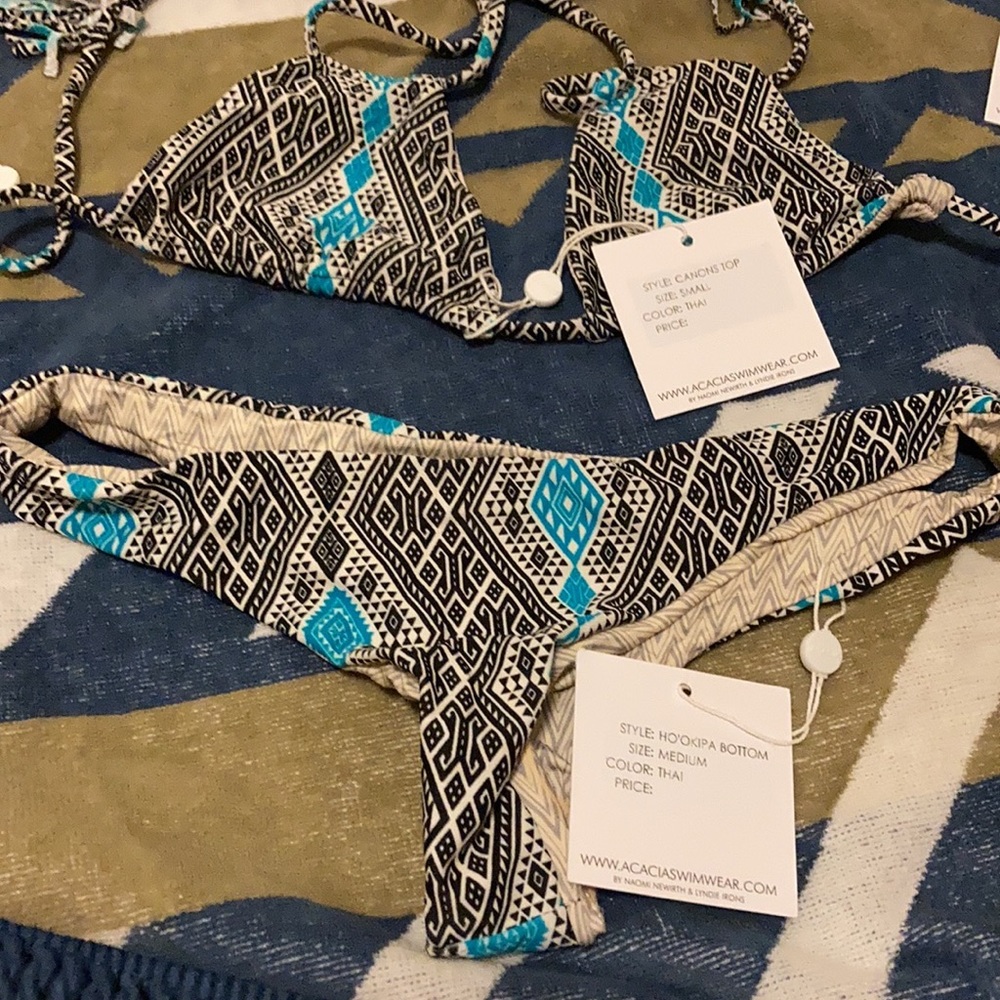 Acacia Thai bikini Canons top, HO’OKIPA bottom